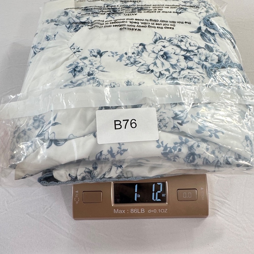 Cottagecore Romantic Dress Small Basque Peter Pan Lace Toile Floral Puff Sleeve - Picture 8 of 8